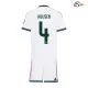 Camisa Titular Infantil HUIJSEN 4 Real Madrid 2026/2027 Branco com Patch HP
