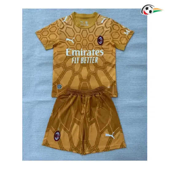 Camisa de Goleiro Titular Infantil AC Milan 2026/2027 Ouro