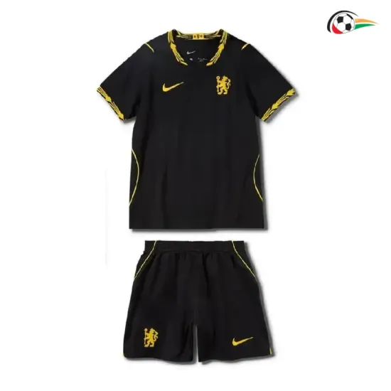 Camisa Reserva Infantil Chelsea 2026/2027 Preto
