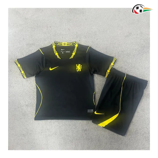 Camisa Reserva Infantil Chelsea 2026/2027 Preto