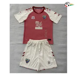 Camisa Reserva Infantil Málaga CF 2026/2027 Rosa com Patch da La Liga