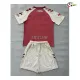 Camisa Reserva Infantil Málaga CF 2026/2027 Rosa com Patch da La Liga