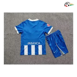 Camisa Titular Infantil Deportivo de La Coruña 2026/2027 Azul/Branco com Patch da La Liga