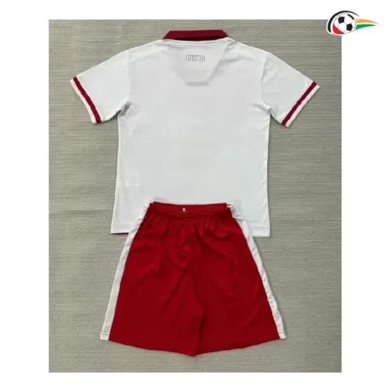 Camisa Titular Infantil Monaco 2026/2027 Vermelho/Branco