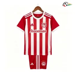 Camisa Titular Infantil Olympiakos 2026/2027 Vermelho/Branco