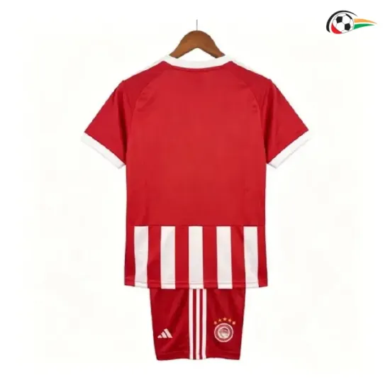 Camisa Titular Infantil Olympiakos 2026/2027 Vermelho/Branco