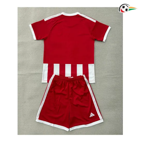 Camisa Titular Infantil Olympiakos 2026/2027 Vermelho/Branco