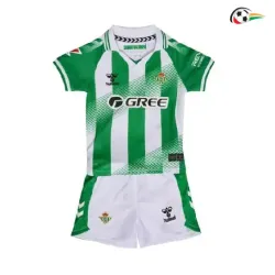 Camisa Titular Infantil Real Betis 2026/2027 Verde/Branco com Patch da La Liga