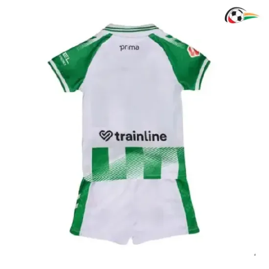 Camisa Titular Infantil Real Betis 2026/2027 Verde/Branco com Patch da La Liga