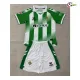 Camisa Titular Infantil Real Betis 2026/2027 Verde/Branco com Patch da La Liga