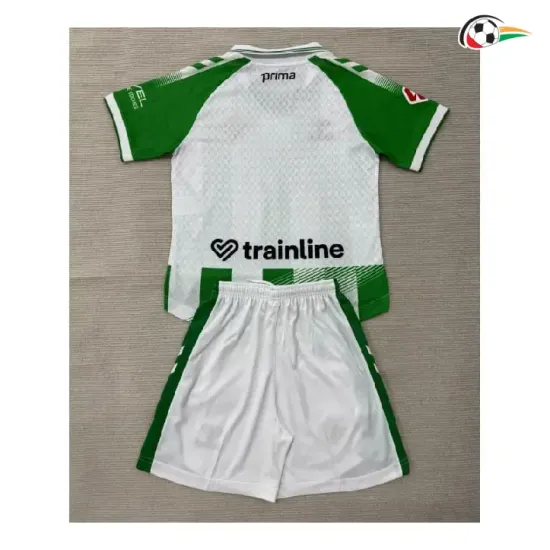 Camisa Titular Infantil Real Betis 2026/2027 Verde/Branco com Patch da La Liga