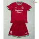 Camisa Alternativa Infantil Real Sociedad 2026/2027 Vermelho com Patch da La Liga