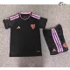 Camisa Alternativa Infantil Sevilla FC 2026/2027 Preto com Patch da La Liga