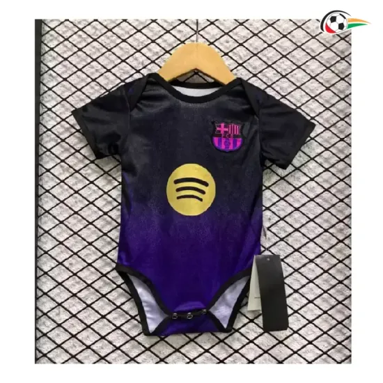 Camisa Reserva Barcelona 2026/2027 Preto/Roxo Baby