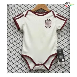 Camisa Reserva España Copa do Mundo 2026 Branco Baby Duas Estrelas