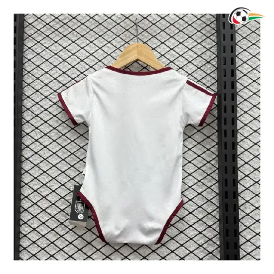 Camisa Reserva España Copa do Mundo 2026 Branco Baby Duas Estrelas