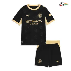 Camisa Reserva Infantil Manchester City 2026/2027 Preto