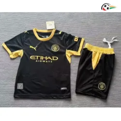 Camisa Reserva Infantil Manchester City 2026/2027 Preto