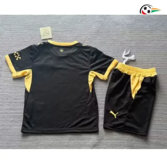 Camisa Reserva Infantil Manchester City 2026/2027 Preto