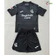 Camisa Reserva Infantil Real Sociedad 2026/2027 Preto com Patch da La Liga