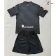 Camisa Reserva Infantil Real Sociedad 2026/2027 Preto com Patch da La Liga