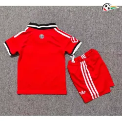 Camisa Reserva Infantil Sevilla FC 2026/2027 Vermelho com Patch da La Liga