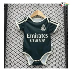 Camisa Reserva Real Madrid 2026/2027 Verde Escuro Baby