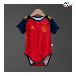 Camisa Titular España Copa do Mundo 2026 Vermelho/Azul Baby Duas Estrelas