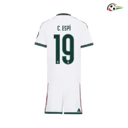 Camisa Titular Infantil C. ESPÍ 19 Real Madrid 2026/2027 Branco com Patch HP