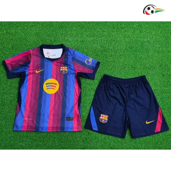 Camisa Titular Infantil Versão Jogador Barcelona 2026/2027 Azul/Rojo