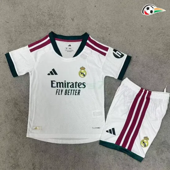 Camisa Titular Infantil Versão Jogador Real Madrid 2026/2027 Branco