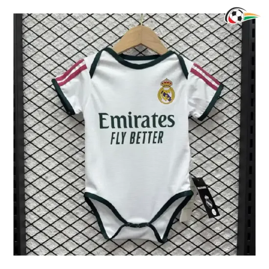 Camisa Titular Real Madrid 2026/2027 Branco Baby