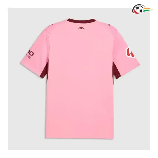 Camisa Alternativa Valencia 2026/2027 Rosa com Patch da La Liga