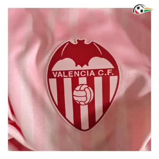 Camisa Alternativa Valencia 2026/2027 Rosa com Patch da La Liga