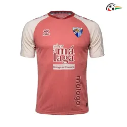 Camisa Reserva Málaga CF 2026/2027 Rosa com Patch da La Liga
