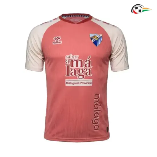 Camisa Reserva Málaga CF 2026/2027 Rosa com Patch da La Liga