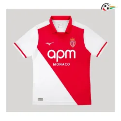 Camisa Titular Monaco 2026/2027 Vermelho/Branco