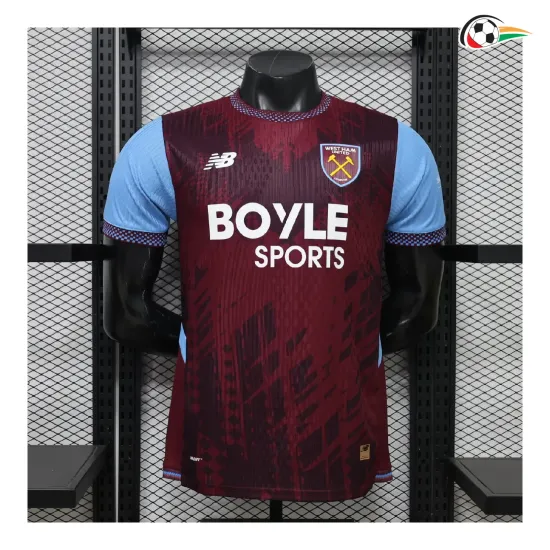 Camisa Titular Versão Jogador West Ham United 2026/2027 Vermelho Escuro