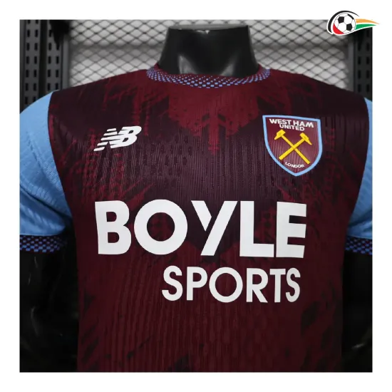 Camisa Titular Versão Jogador West Ham United 2026/2027 Vermelho Escuro