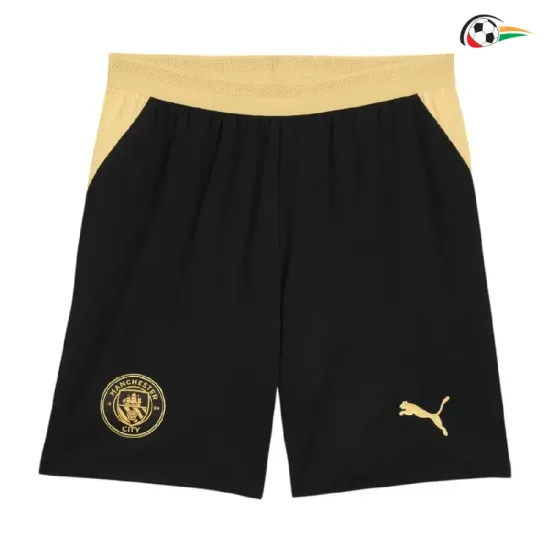 Shorts de Futebol Reserva Manchester City 2026/2027 Preto