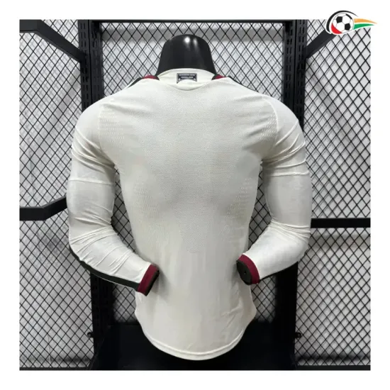Camisa Alternativa Versão Jogador Manchester United 2026/2027 Branco Manga Longa
