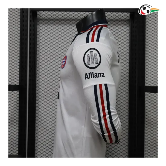 Camisa Reserva Versão Jogador Bayern Múnich 2026/2027 Branco Manga Longa