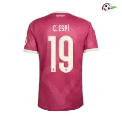 Camisa Alternativa C. ESPÍ 19 Real Madrid 2026/2027 Rosa com Patch HP