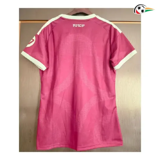 Camisa Alternativa Versão Feminina Real Madrid 2026/2027 Rosa com Patch HP
