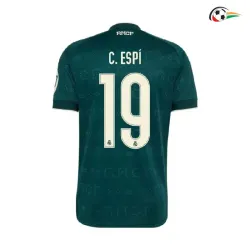 Camisa Reserva C. ESPÍ 19 Real Madrid 2026/2027 Verde Escuro com Patch HP