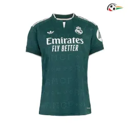 Camisa Reserva Versão Feminina Real Madrid 2026/2027 Verde Escuro com Patch HP