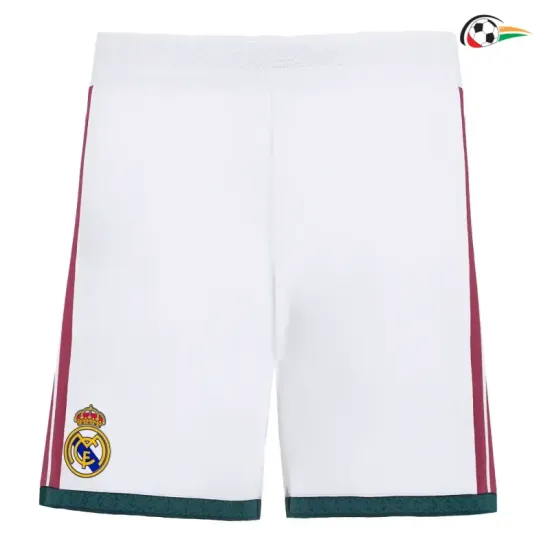 Shorts de Futebol Titular Real Madrid 2026/2027 Branco