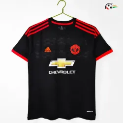 Camisa Retrô Alternativa Manchester United 2015/16 Preto