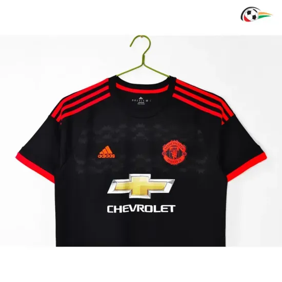 Camisa Retrô Alternativa Manchester United 2015/16 Preto