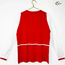 Camisa Retrô Titular Arsenal 2002/04 Vermelho/Branco Manga Longa